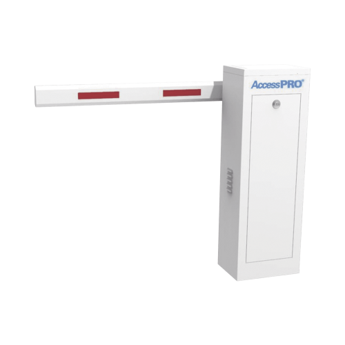 ACCESSPRO KT-XBF-4ML Kit de Barrera Vehicular Izquierda y Brazo de hasta 4 metros, Tiempo de Apertura 3 segundos