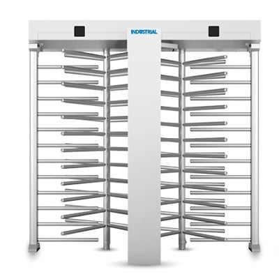 ACCESSPRO XT-200 Torniquete Doble, Cuerpo Completo, Interior/Exterior, 100% Acero Inoxidable, Acabado de Lujo, Alto Tráfico