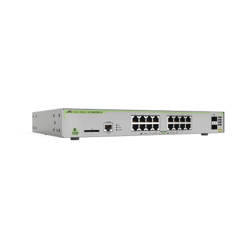 ALLIED TELESIS AT-GS970M/18PS-R-10 Switch PoE+ Administrable CentreCOM GS970M, Capa 3 de 16 Puertos 10/100/1000 Mbps + 2 SFP Gigabit, 247 W
