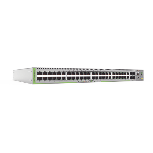ALLIED TELESIS AT-GS980M/52-10 Switch Administrable CentreCOM GS980M, Capa 3 de 48 puertos 10/100/1000Mbps + 4 SFP Gigabit
