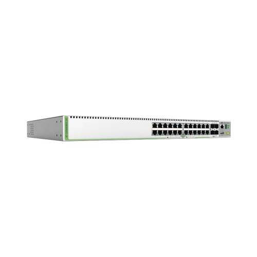 ALLIED TELESIS AT-GS980MX/28-10 (GS980MX/28) Switch Stack L3, 24 puertos 10/100/1000-T, 4 Puertos SFP+ 10G, Fuente de poder fija