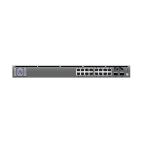 ALTA LABS S16-POE Switch Gigabit PoE+ Administrable, 16 puertos 10/100/1000 Mbps + 2 Puertos SFP Uplink, Presupuesto PoE hasta 120W, Administración Gratuita en la Nube