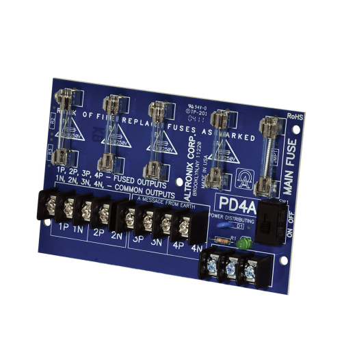 ALTRONIX PD4 Módulo para distribución de energía