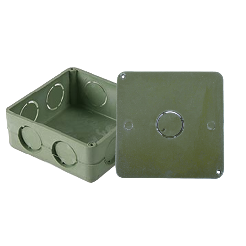 AMANCO-WAVIN ATUP-100CYT Caja Cuadrada y Tapa de 1″ para instalaciones con tubería PVC Conduit pesado.