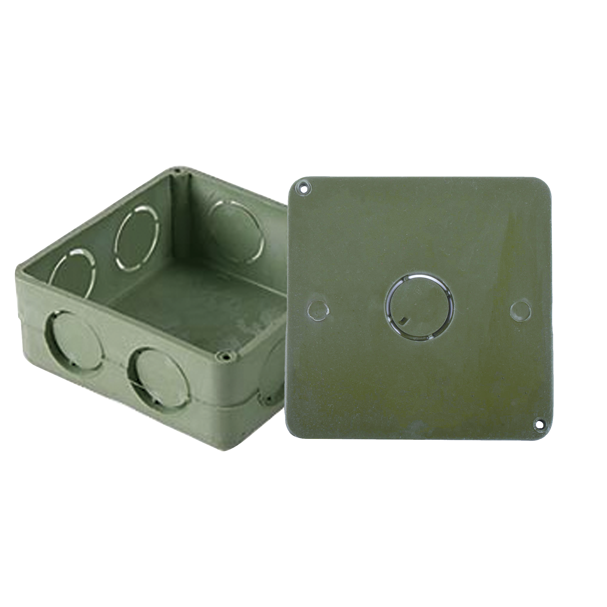 AMANCO-WAVIN ATUP-100CYT Caja Cuadrada y Tapa de 1″ para instalaciones con tubería PVC Conduit pesado.