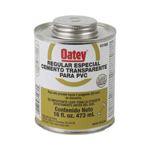 AMANCO-WAVIN ATUP8PE Cemento Claro de 236 ml para Tubo Conduit PVC Pesado.