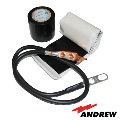 ANDREW, COMMSCOPE 223-1582 Kit de aterrizaje Estándar para cable de 1/4″ y 3/8″, longitud del conductor 24″