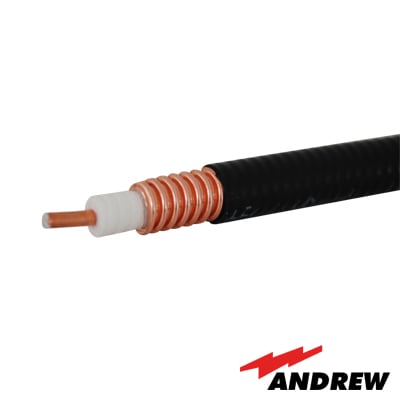 ANDREW, COMMSCOPE FSJ4-50B Cable coaxial HELIAX Superflexible de 1/2″, cobre corrugado, blindado, 50 Ohms