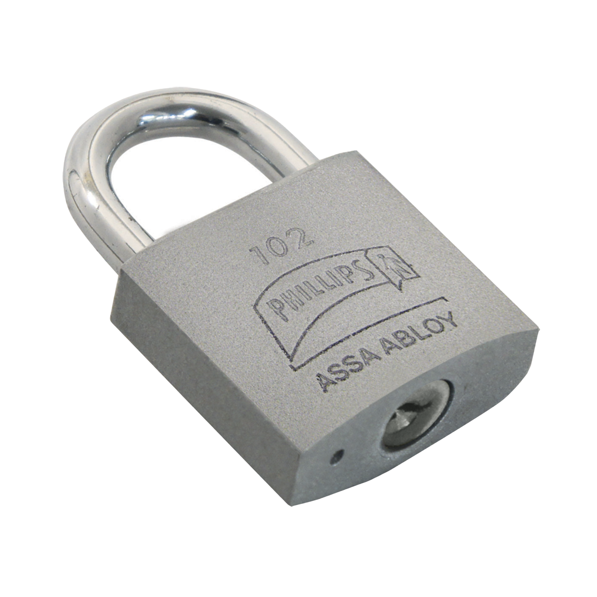 ASSA ABLOY MX3398 Candado de Hierro Sólido de Alta Resistencia, Gancho Corto, Llave PH-32 para 4 Pernos de Combinación, Para Condiciones Secas y Protegidas.