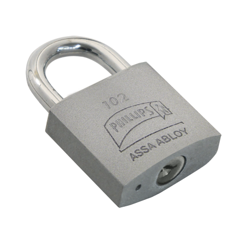 ASSA ABLOY MX3399 Candado de Hierro Sólido de Alta Resistencia, Gancho Largo, Llave PH-32 para 4 Pernos de Combinación, Para Condiciones Secas y Protegidas.