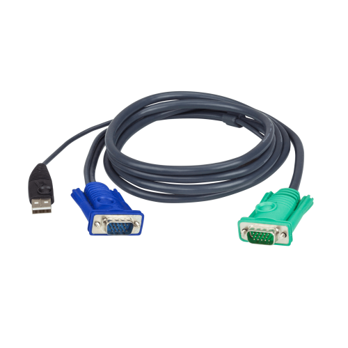 ATEN 2L-5203U Cable KVM | USB con SPHD | 3 en 1 | De 3 m