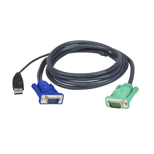 ATEN 2L5202U Cable KVM | USB con SPHD | 3 en 1 | De 1.8 m