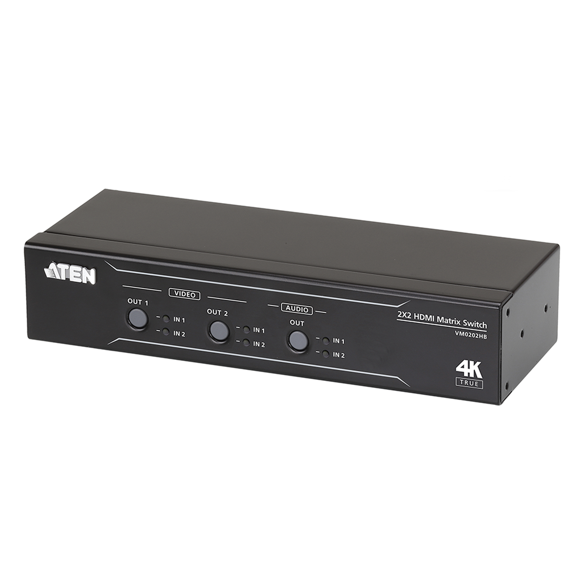 ATEN VM0202HB Conmutador matricial HDMI 2 x 2 True 4K con desembebedor de audio
