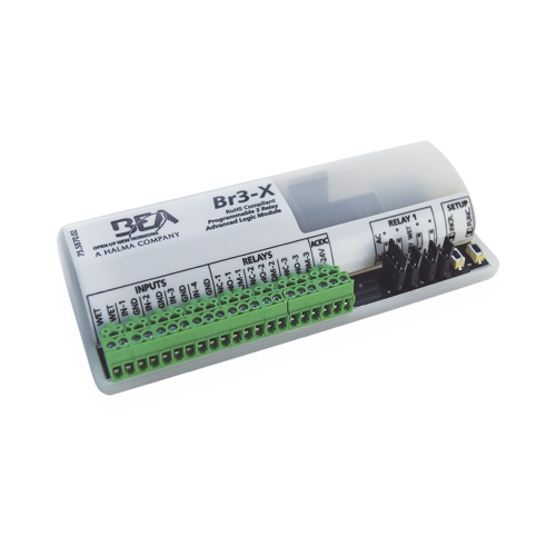 BEA 10-BR3X MODULO PROGRAMABLE CON 3 SALIDAS DE RELEVADOR, 5 ENTRADAS, 13 FUNCIONES LÓGICAS PROGRAMABLES