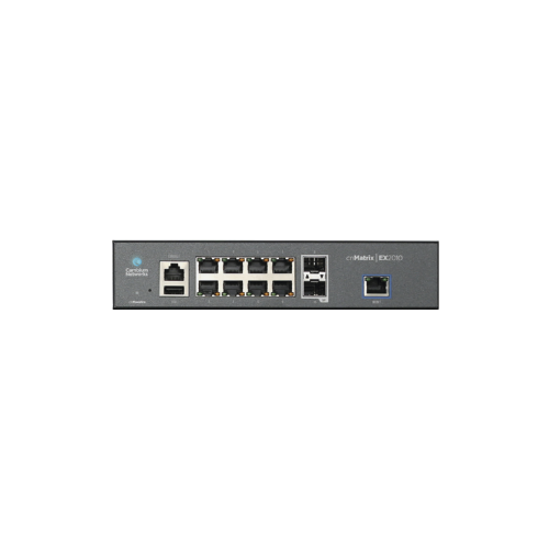 CAMBIUM NETWORKS MX-EX2010XXA-U Switch inteligente cnMatrix EX2010 capa 3 de 13 puertos (8 Ethernet Gigabit, 2 SFP, 1 consola, 1 MNGMT, 1 USB) administración desde la Nube