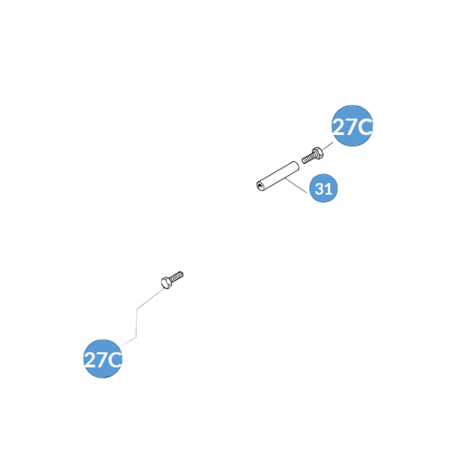 CAME 119-RIG-215 Paquete de bujes y tornillos – FL180 G12000 G4000 G6000 (10 piezas)