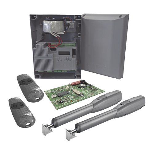 CAME KIT-ATS-070 Kit de Operadores para Puertas Abatibles de hasta 3 Metros y 400 Kg ATS 3024, Uso Intensivo