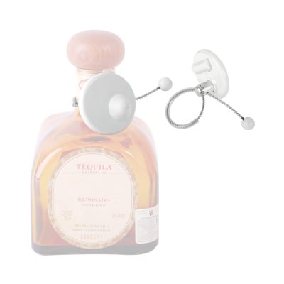 Century B004 Paquete de 100 Tags RF Para Botellas, Color Gris Claro