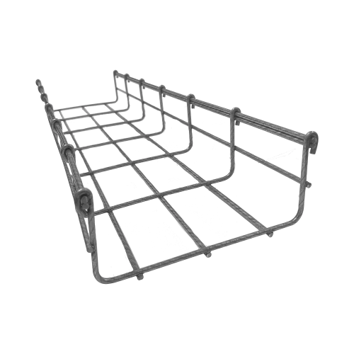 CHAROFIL CH-54-150BM Charola Bimetálica Tipo Malla 54/150 mm, Ideal Para Utilizarse al Exterior o Zonas Húmedas, Hasta 129 Cables Cat6, Tramo de 3 Metros