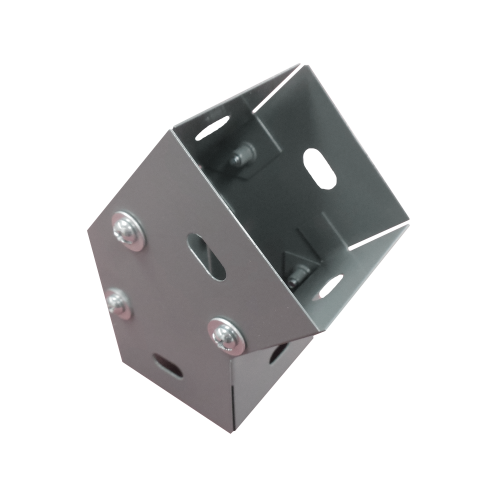 CHAROFIL CH-DCH45100L Derivación codo horizontal de 45 grados 100 X 100 mm, fabricado en lámina de acero al carbón