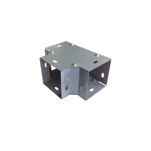 CHAROFIL CH-DCT100L Derivación «T» horizontal 100 x 100 mm (3.94 x 3.94 pulg.), fabricado en lámina de acero al carbón