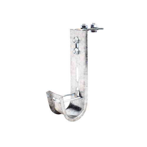 CHAROFIL CH-J38-EZ Soporte (Gancho) tipo J-Hook, hasta 14 cables Cat6, ideal para soportar cableado en los espacios de manipulación al aire, Para instalación en interior