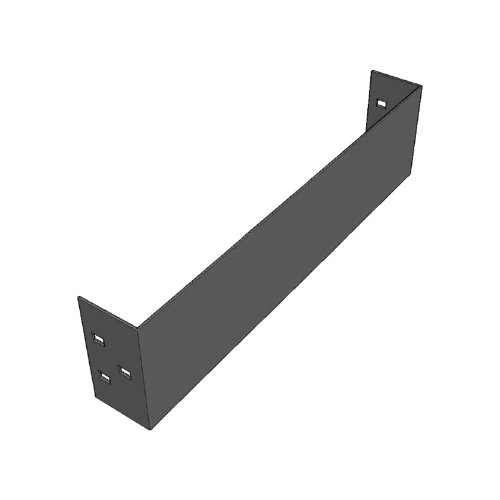 CHAROFIL CH-PCE812ALK Placa de Cierre para Escalera de Aluminio, Peralte 3 1/4″, Ancho 12″, Incluye Tornillería (CHPCE314X12AK)