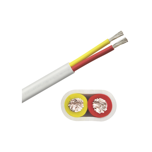 COBRA WIRE & CABLE B7W10T-20-100 Rollo de cable plano grado marino calibre 10, de 2 conductores (rojo y amarillo) de 100 pies (30.48 m).