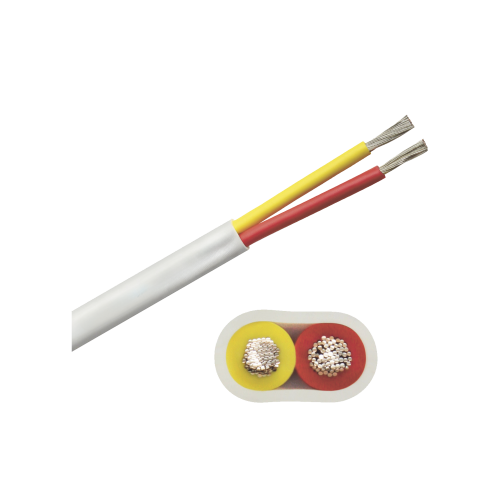 COBRA WIRE & CABLE B7W12T-20-500 Rollo de cable plano grado marino calibre 12, de 2 conductores (rojo y amarillo) de 500 pies (152.4 m).
