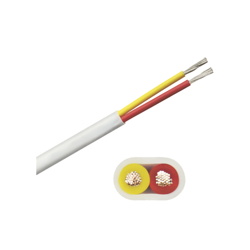 COBRA WIRE & CABLE B7W14T-20-500 Rollo de cable plano grado marino calibre 14, de 2 conductores (rojo y amarillo) de 500 pies (152.4 m). de 2 conductores (rojo y amarillo)