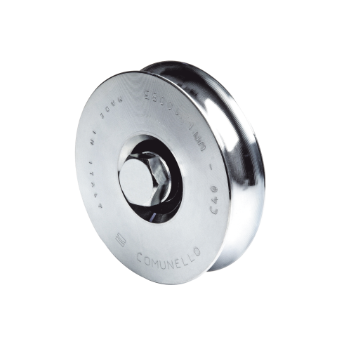 COMUNELLO 1150-4525-001 310 – Rueda de 8 cm SIN Soporte, Soporta hasta 200 kg, Canal Tipo «U»