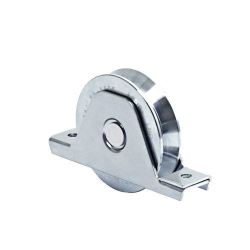 COMUNELLO 1151-4550-001 336V – Rueda de 12 cm, Capacidad Para Puertas de Hasta 400 kg, Canal Tipo «V»