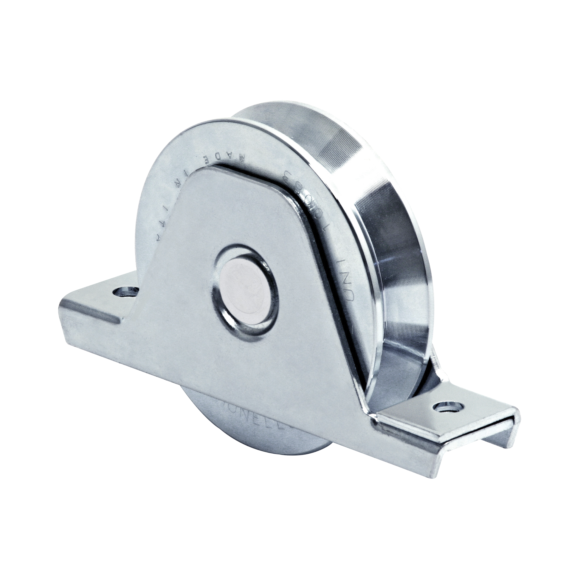 COMUNELLO 1151-4570-001 336V – Rueda de 16 cm, Capacidad Para Puertas de Hasta 640 kg, Canal Tipo «V»