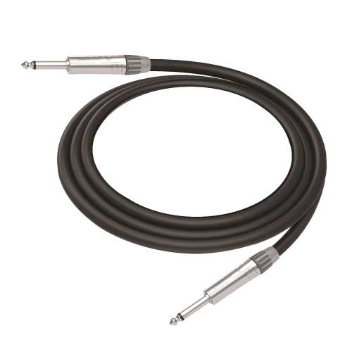COSMICONN CGT-PM-PM-L-3M Cable de Audio | Plug 1/4 in a Plug 1/4 in Mono | Carcasa Cromada | Conectores Seetronic | Ideal para Instrumentos | Longitud 3m