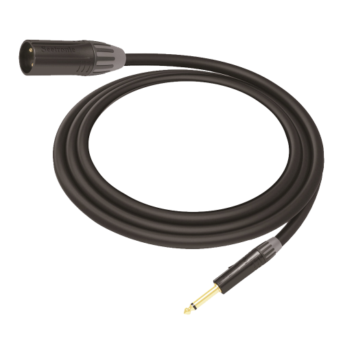 COSMICONN CMC-MM3-PM-L-5M Cable de Audio | XLR 3 Polos Macho a Plug 1/4 in mono | Conector Seetronic Serie M SCMF3 – MP2X | Longitud 5m