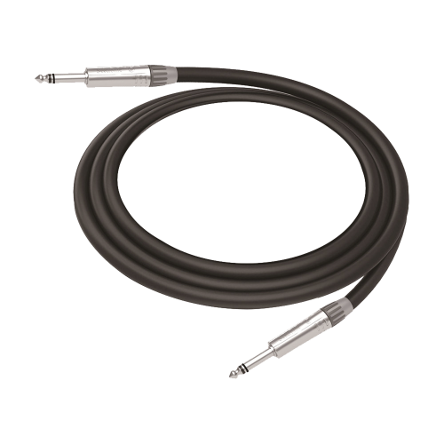 COSMICONN CMC-PS-PS-L-3M Cable de Audio | Plug 1/4 in a Plug 1/4 in Stereo | Carcasa Cromada | Conectores Seetronic | Longitud 3m