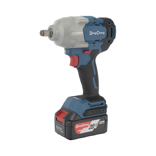 DONGCHENG DCP-B698-FK Llave de Impacto Inalámbrica de 20 V, incluye 2 Baterías de 5.0 AH, Cargador y Estuche plástico.