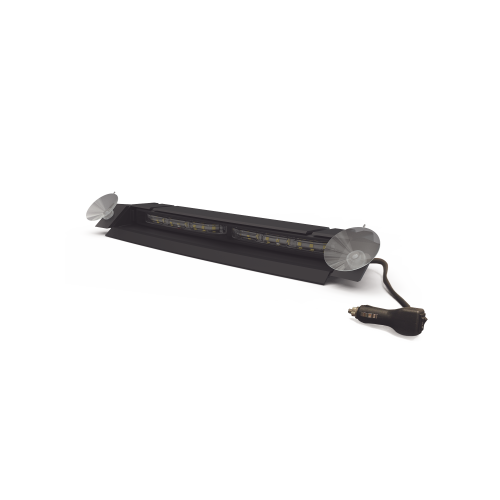 ECCO ED5051VDL2RW Luz de Visera, 12-24 Vcc con enchufe vehicular, doble cabezal, dual color, rojo/claro