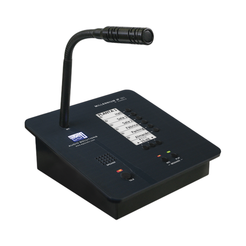 EGI AUDIO SOLUTIONS 1211M CONSOLA DE AVISOS MULTIZONA IP CON DISPLAY, MICRÓFONO Y GRABADOR DE MENSAJES