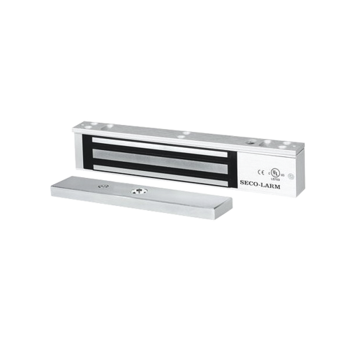 ENFORCER SECOLARM E941SA600PQ Chapa Magnética 600 lbs con LED, Sensor de Estado de Unión, Sin Magnetismo Residual, Uso Interior.