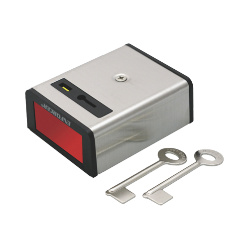 ENFORCER SECOLARM SS-078Q Botón de Pánico Enclavado, Restablecimiento Manual con Llave, Normalmente Abierto, Cubierta Metálica /