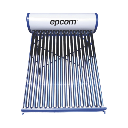 EPCOM STELPWH180 Bóiler Solar de 180L, Baja Presión con 18 Tubos de Vacío de Mayor Resistencia y Termotanque Inoxidable de Grado Alimenticio 180 L Resistentes a Granizo de Hasta 25 mm/ l, Incluye Anodo de Magnesio