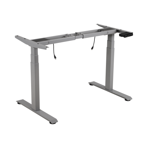 EPCOM INDUSTRIAL EM33-2A3 Base de Escritorio Motorizado Profesional, Altura Ajustable 60-125cm, Estructura Estable, Funcionamiento Suave, 3 Preset de Posiciones, Color Gris, Soporta hasta 100Kg de carga