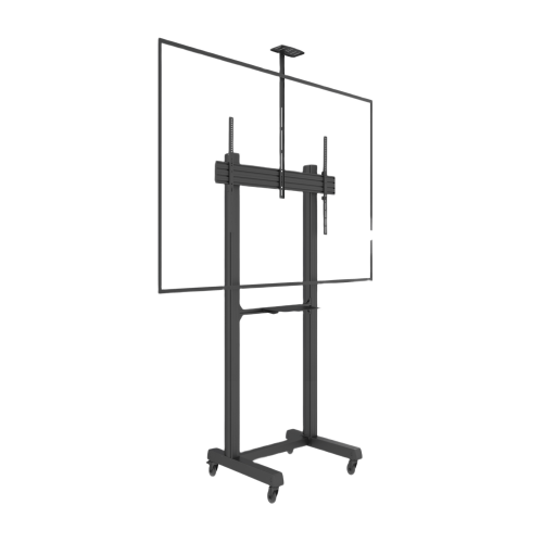 EPCOM INDUSTRIAL EMFS1B1 Montaje de Piso Móvil para Pantallas de 65 in a 100 in | vesa 100 x 100 hasta 1000 x 600 | carga maxima soportada 120kg| Fabricado en aluminio y acero