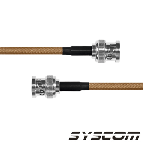 EPCOM INDUSTRIAL SBNC142KBNC60 Jumper con Cable LP142 de 60 cm, con Conectores BNC Macho a BNC Macho.