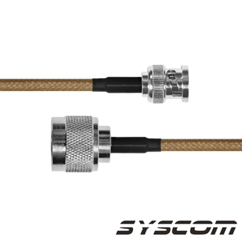 EPCOM INDUSTRIAL SBNC142KN60 Jumper con Cable LP142 de 60 cm, con Conectores BNC Macho a N Macho.