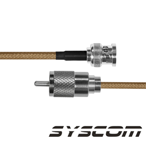 EPCOM INDUSTRIAL SBNC142KUHF30 (1 pza) Jumper con cable LP142, conectores BNC Macho/UHF (PL-259) Macho.