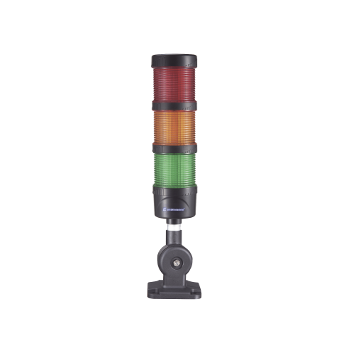 EPCOM INDUSTRIAL SIGNALING EI-3-RAG-110240 Torre LED Indicadora de estado de 3 niveles color Rojo, Ámbar y Verde, con Buzzer integrado a 85 dB, a 110-240 VCA con Montaje incluido de 60 mm de diámetro