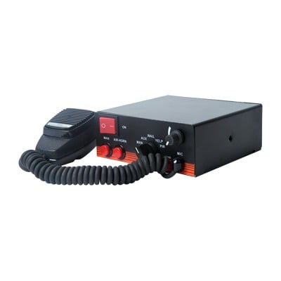 EPCOM INDUSTRIAL SIGNALING X-ELS-100 Sirena Vehicular de 100W de Potencia, Con Switch Giratorio de 6 posiciones, Micrófono de Uso Rudo e Interconexión a Radio