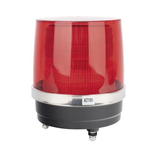 EPCOM INDUSTRIAL SIGNALING X135R Burbuja Brillante de Larga Vida Útil, Con 150 LEDs, Color Rojo, Domo Rojo, 110 Vca